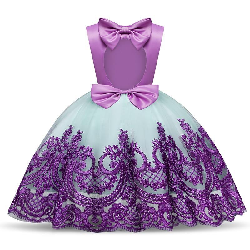 Girls Luxury Sleeveless Princess Prom Gown for Parties