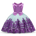 Girls Luxury Sleeveless Princess Prom Gown for Parties
