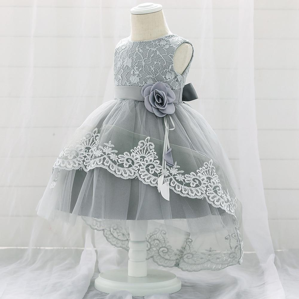 Embroidered Lace Baby Girl Gown - Formal Dress for Special Events