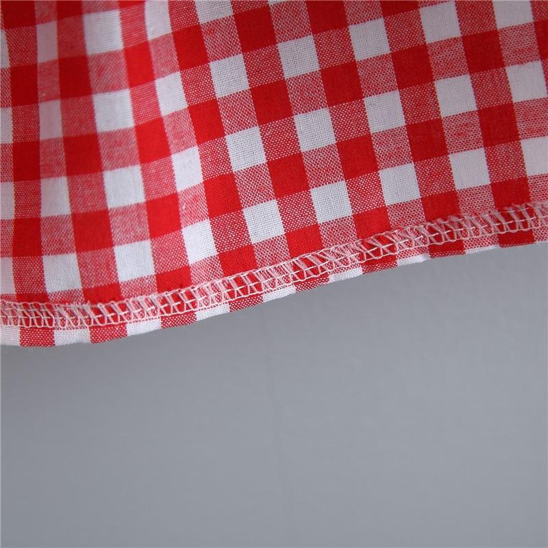 Infant Baby Girl Plaid Tutu Dress with Matching Hat Summer Set