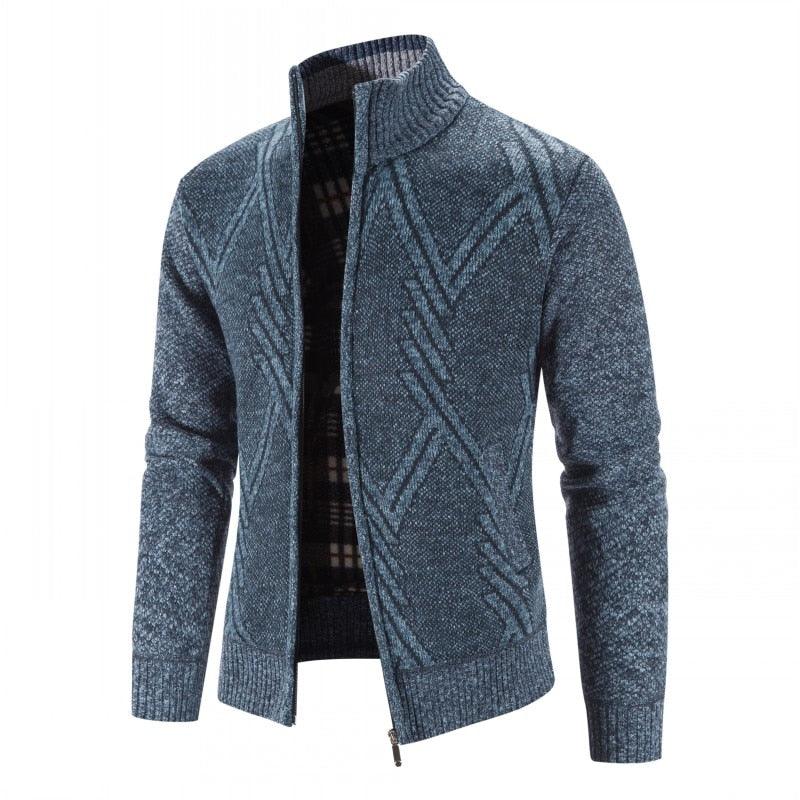 Men's Slim Fit Fleece Jacket Casual Thermal Winter Coat