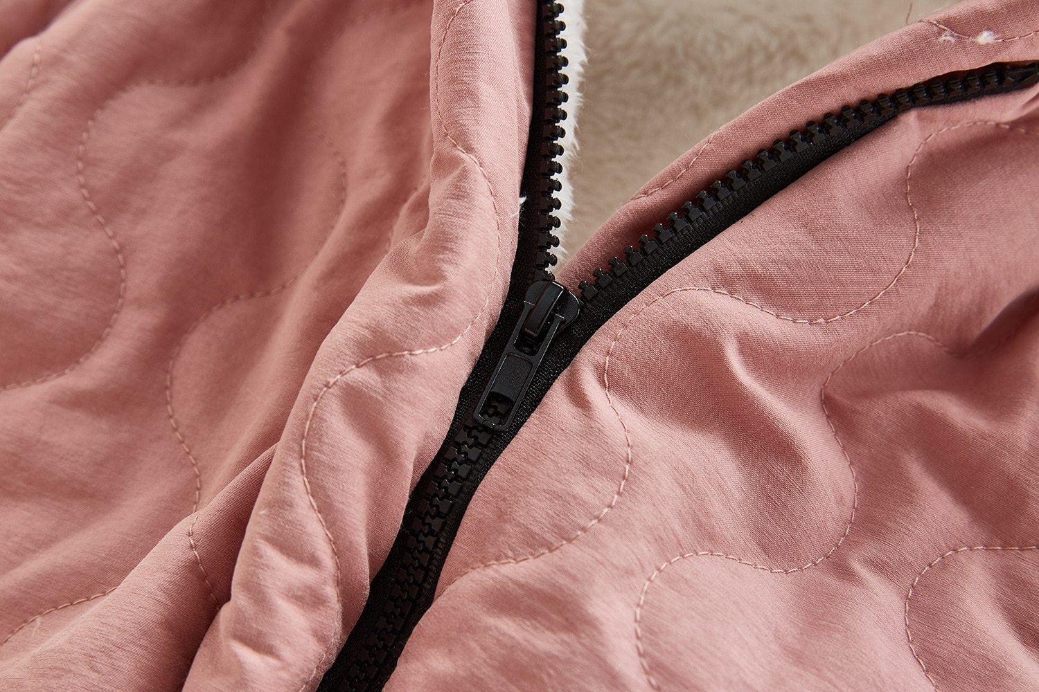 Plush Thickened Winter Jumpsuit for Infants - Minimalist Snowsuit