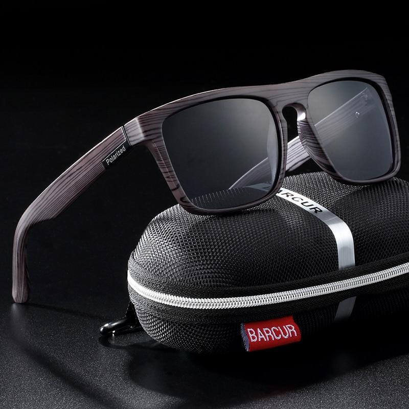 Luxury Polarized Wood-Look Retro Sunglasses Minimalist Unisex