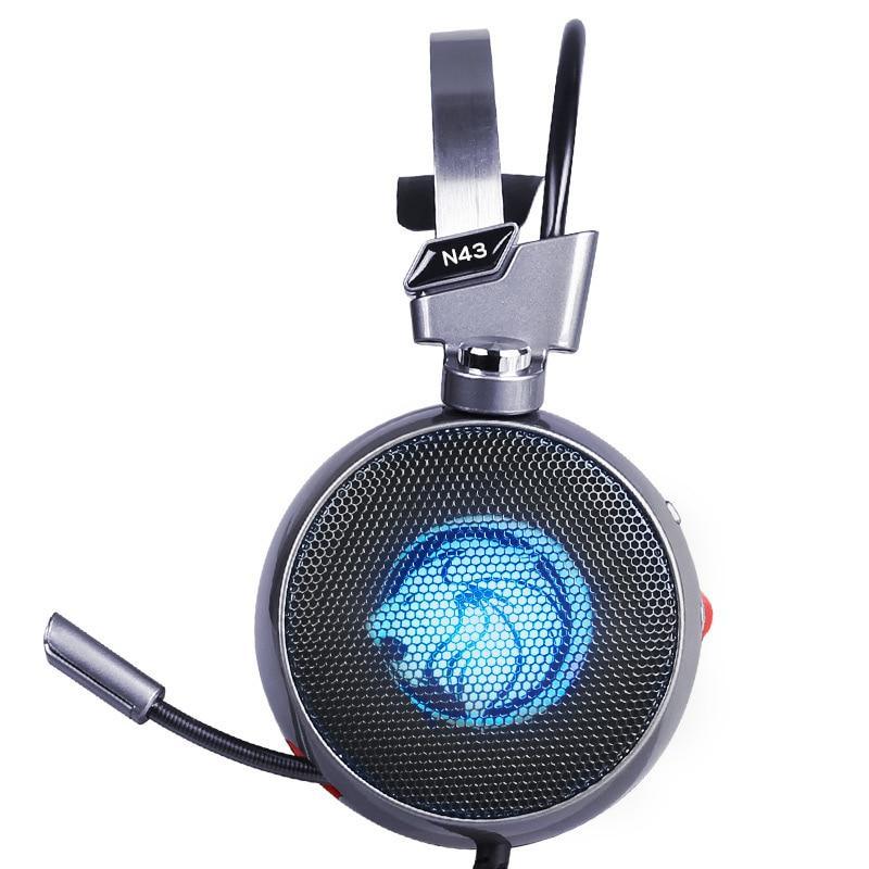 N43 7.1 Virtual Surround Sound Gaming Headset with Mic & LED Light