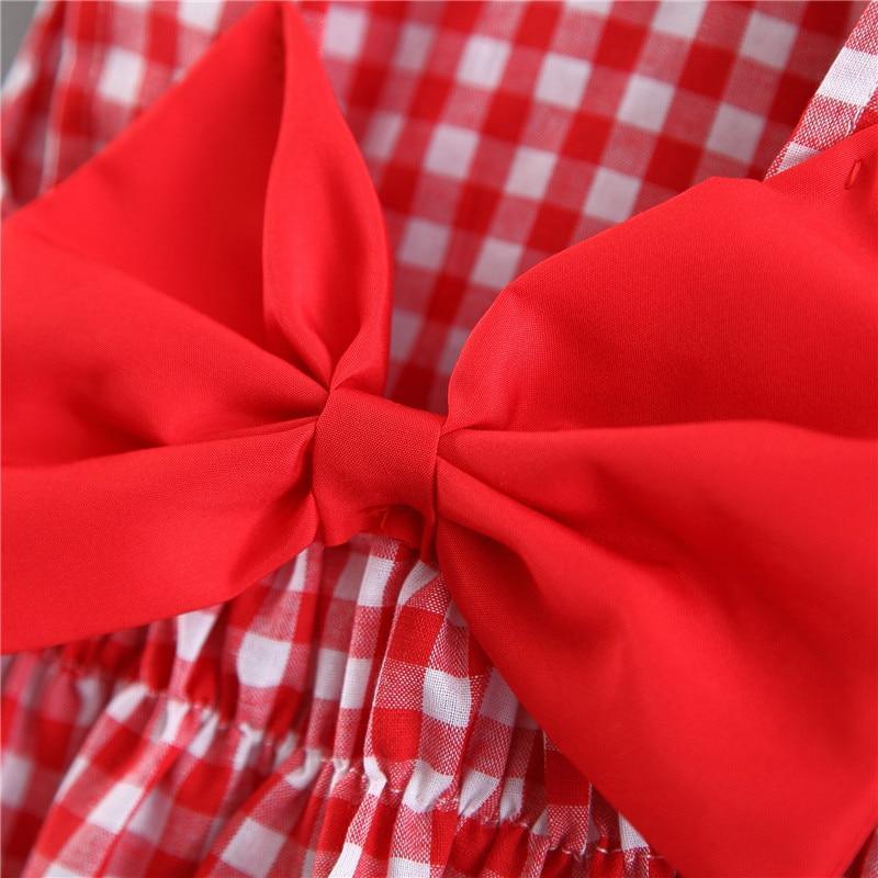 Infant Baby Girl Plaid Tutu Dress with Matching Hat Summer Set