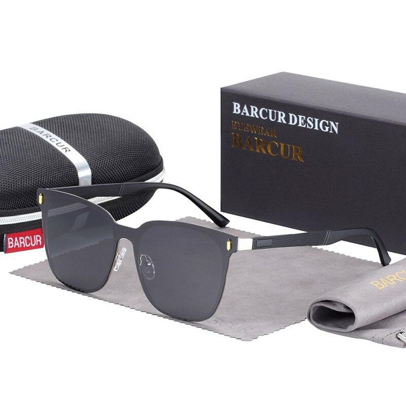 Luxury Polarized Square Temple Sunglasses UV400 Protection