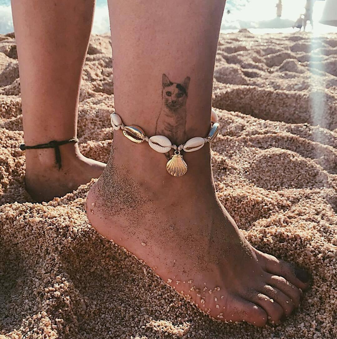 Gold Bohemian Shell and Starfish Anklet for Women Summer Beach