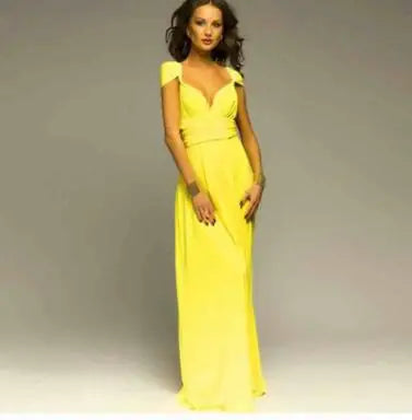 Women's Sexy Backless Convertible Wrap Maxi Dress Sleeveless - Image 20