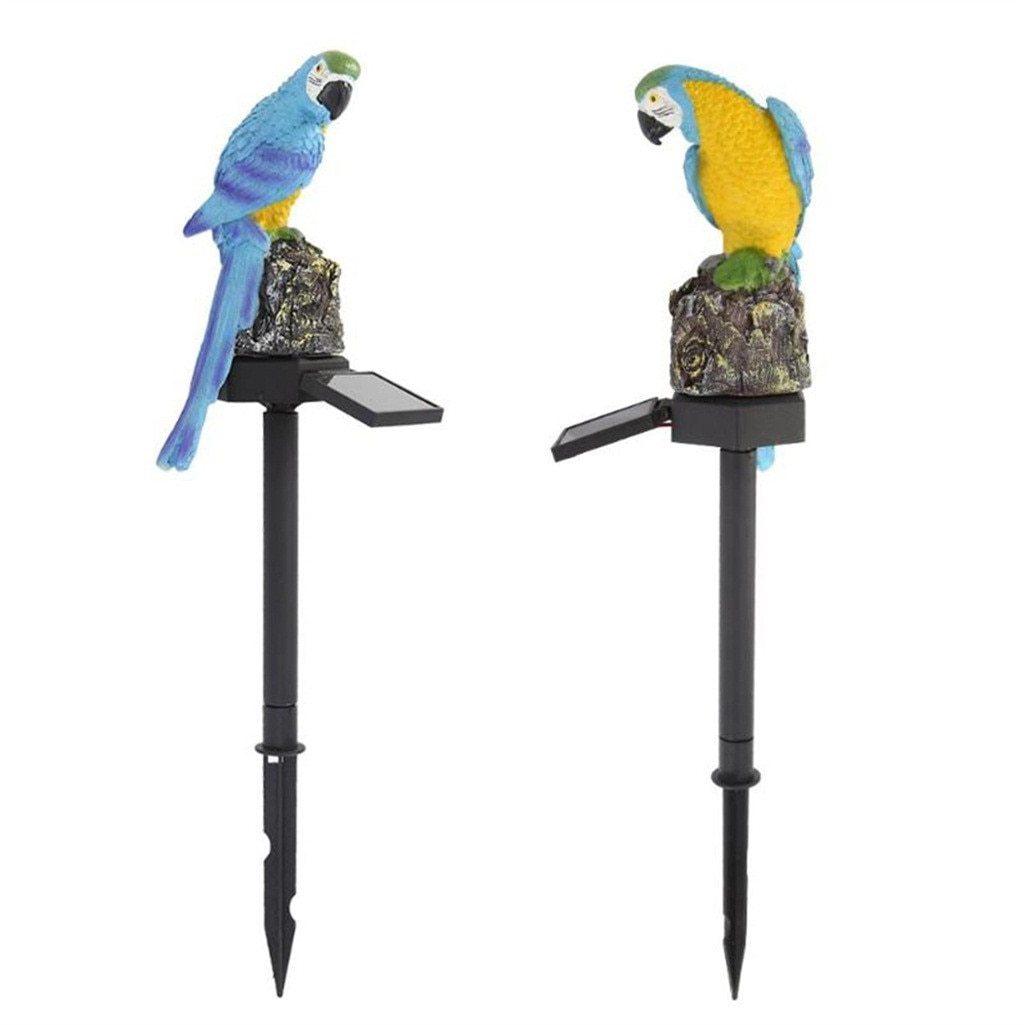 Solar Parrot Garden Lamp, Eclectic Waterproof LED Outdoor Light