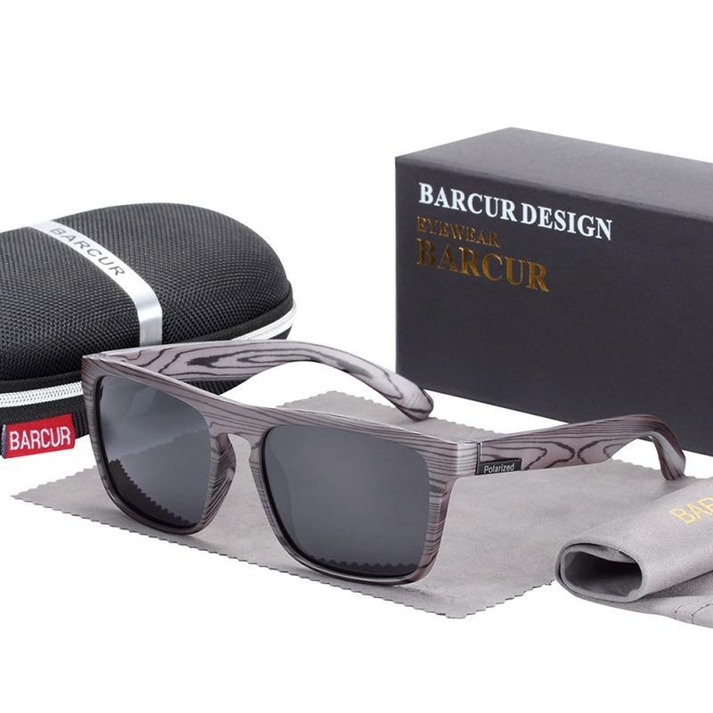 Luxury Polarized Wood-Look Retro Sunglasses Minimalist Unisex