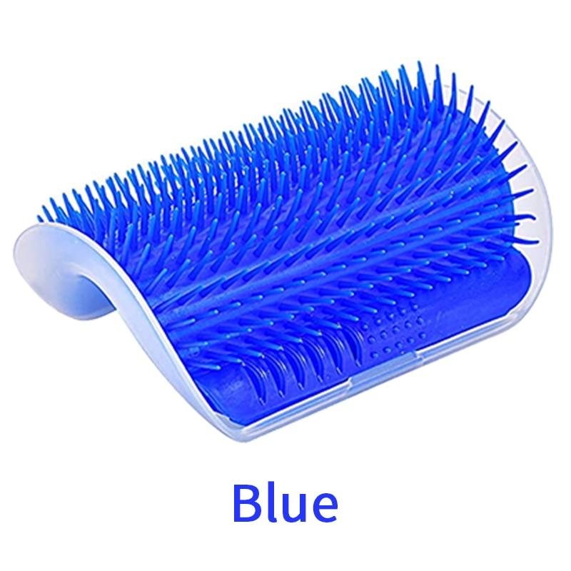 Wall Mounted Self Grooming Cat Massager and Hair Removal Brush