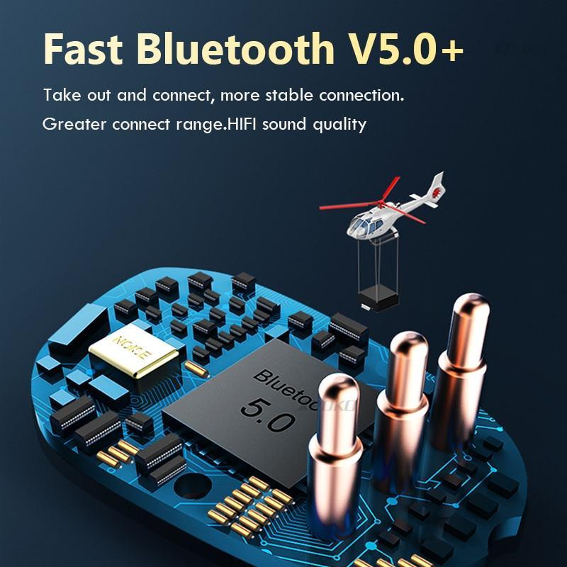 Waterproof Bluetooth 5.0 Sports Earbuds with 100H Battery Case