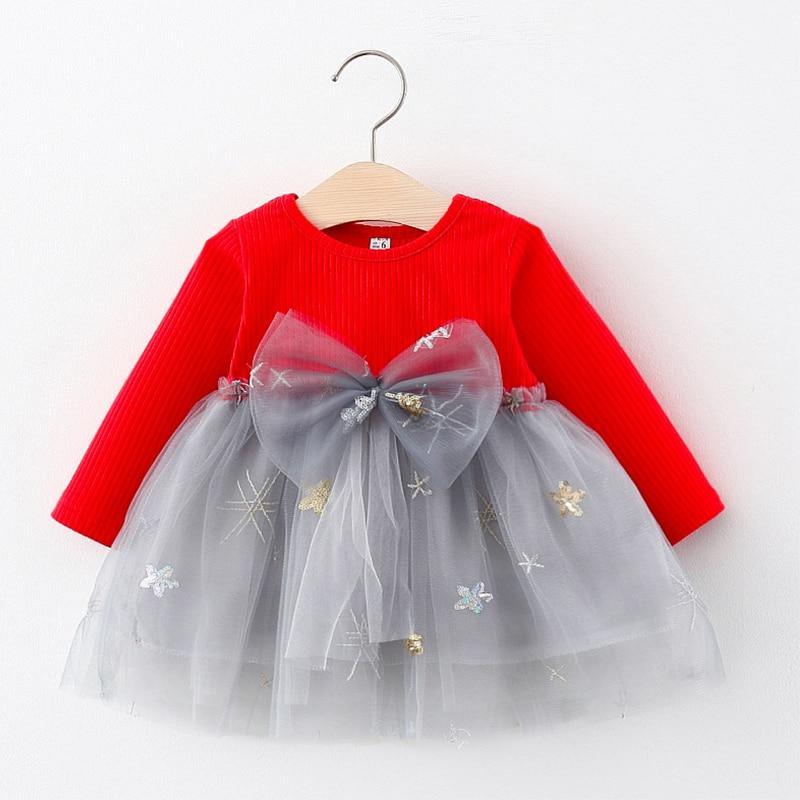Newborn Baby Girl Elegant Cartoon Dress with Bag