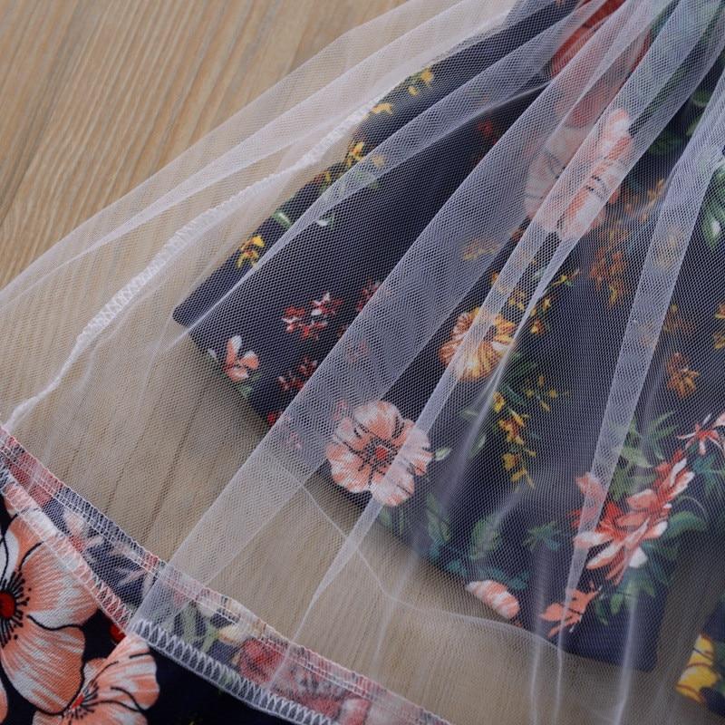 Playful Floral Princess Dress for Girls, Birthday & Summer