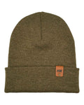 HAAKWEAR Traditional Classic Fusion Cuffed Beanie - Brown / Green, Made in USA