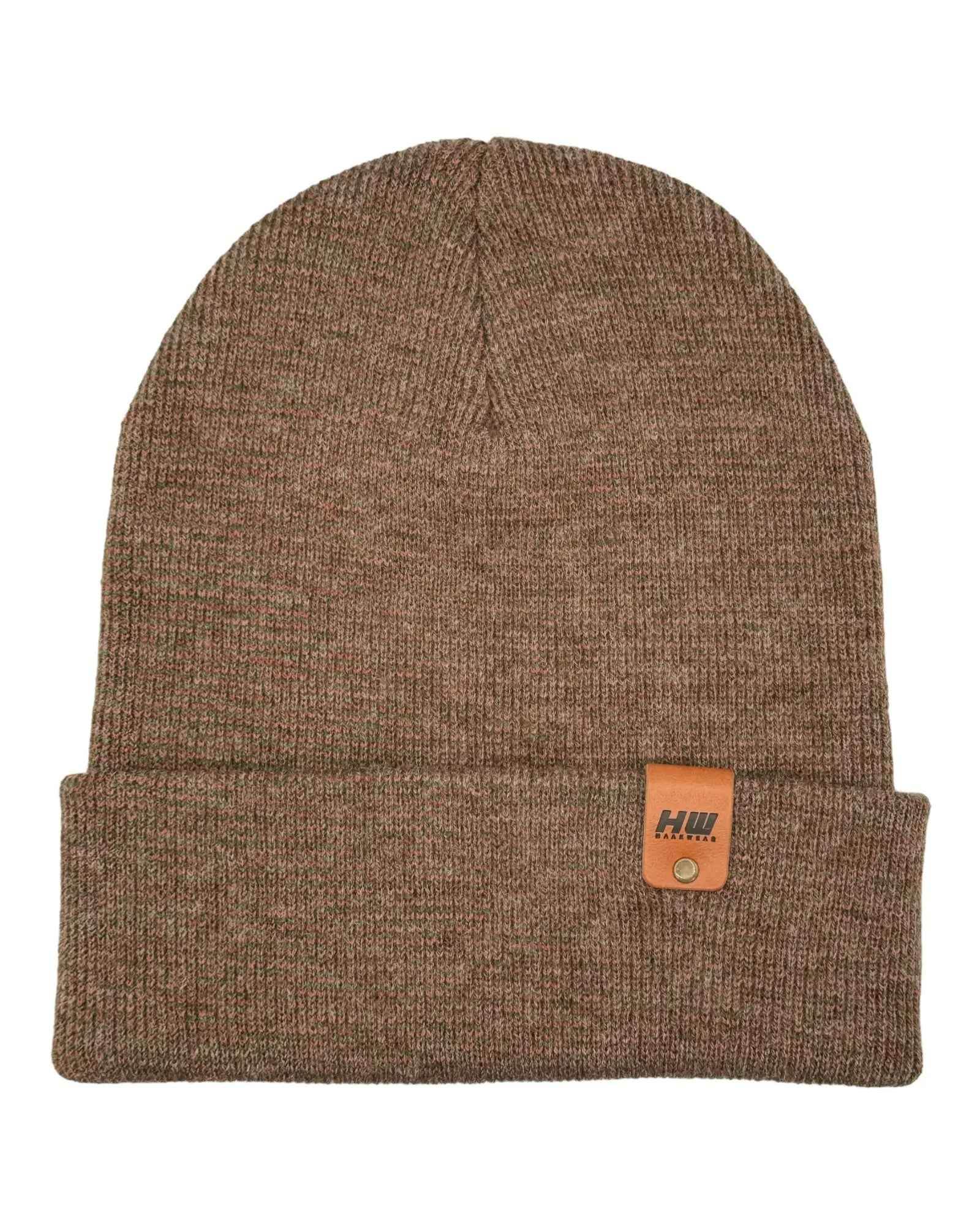 HAAKWEAR Traditional Classic Fusion Cuffed Beanie - Burgundy / Green, Made in USA