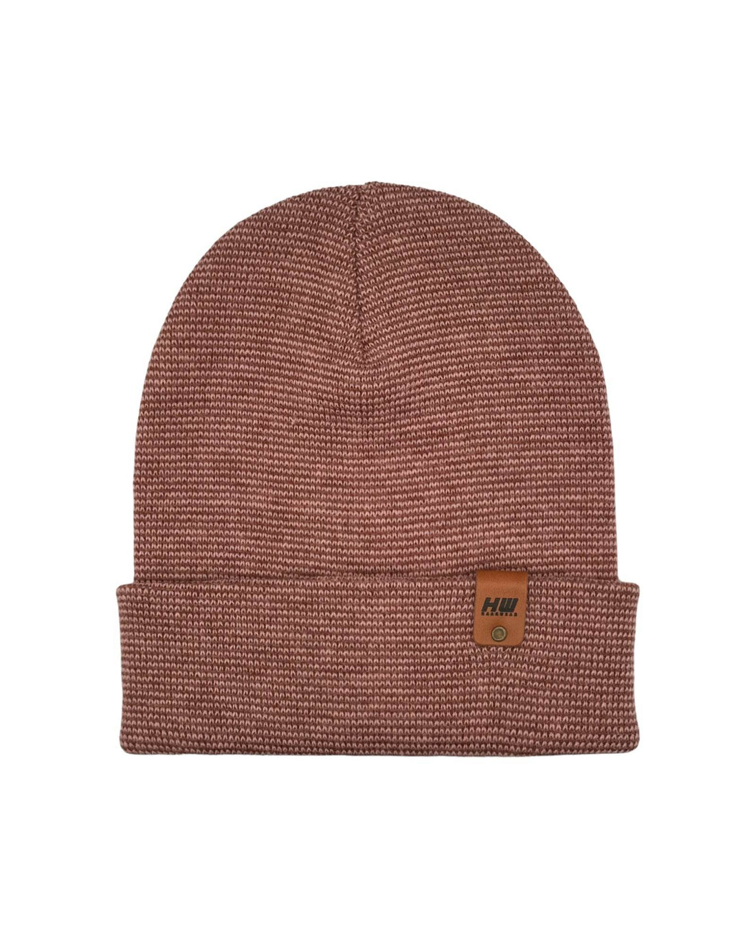HAAKWEAR Traditional Classic Fusion Cuffed Beanie - Burgundy / Pink, Made in USA