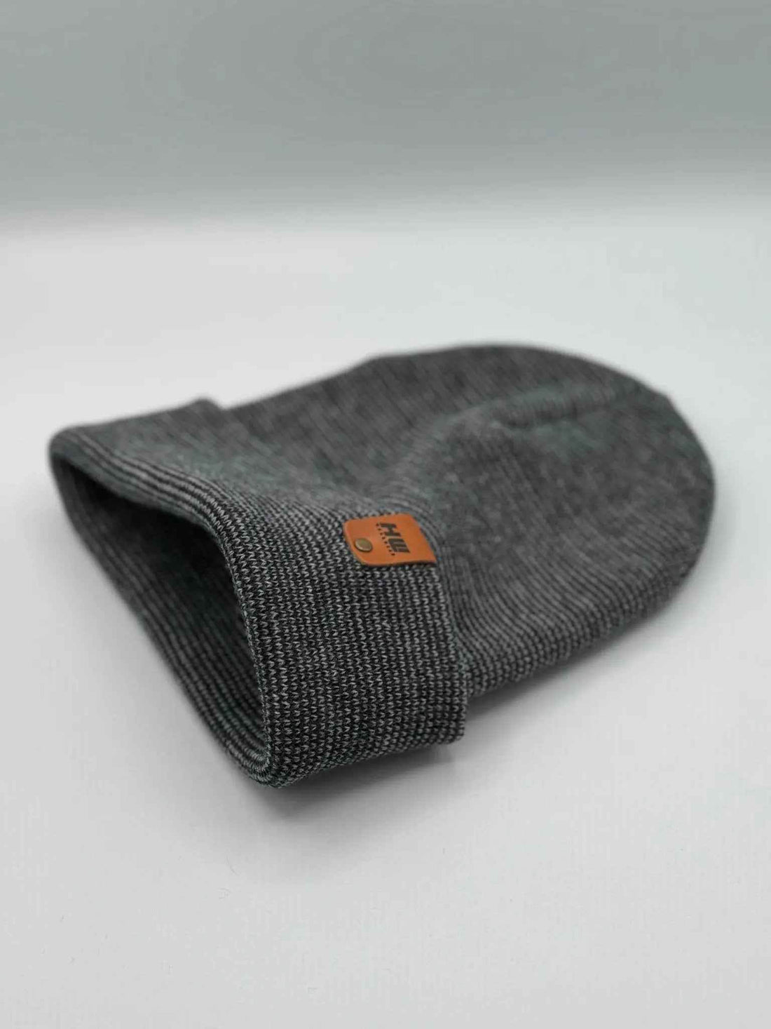 HAAKWEAR Traditional Classic Fusion Cuffed Beanie - Gray / Denim, Made in USA
