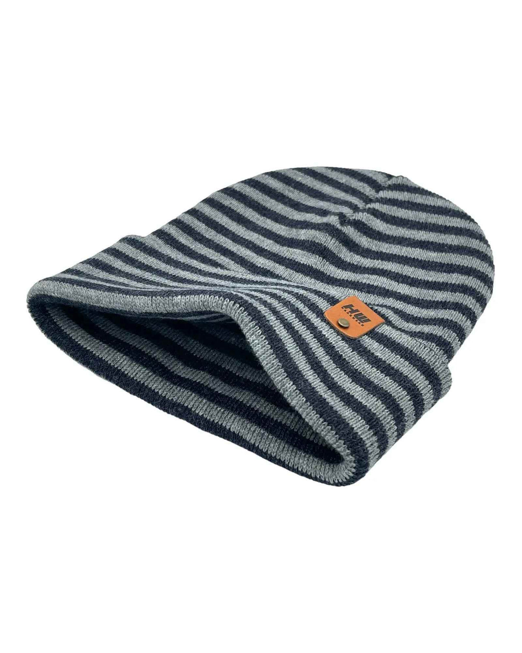 HAAKWEAR Traditional Classic RORO Cuffed Beanie / Hat - Gray / Denim, Made in USA