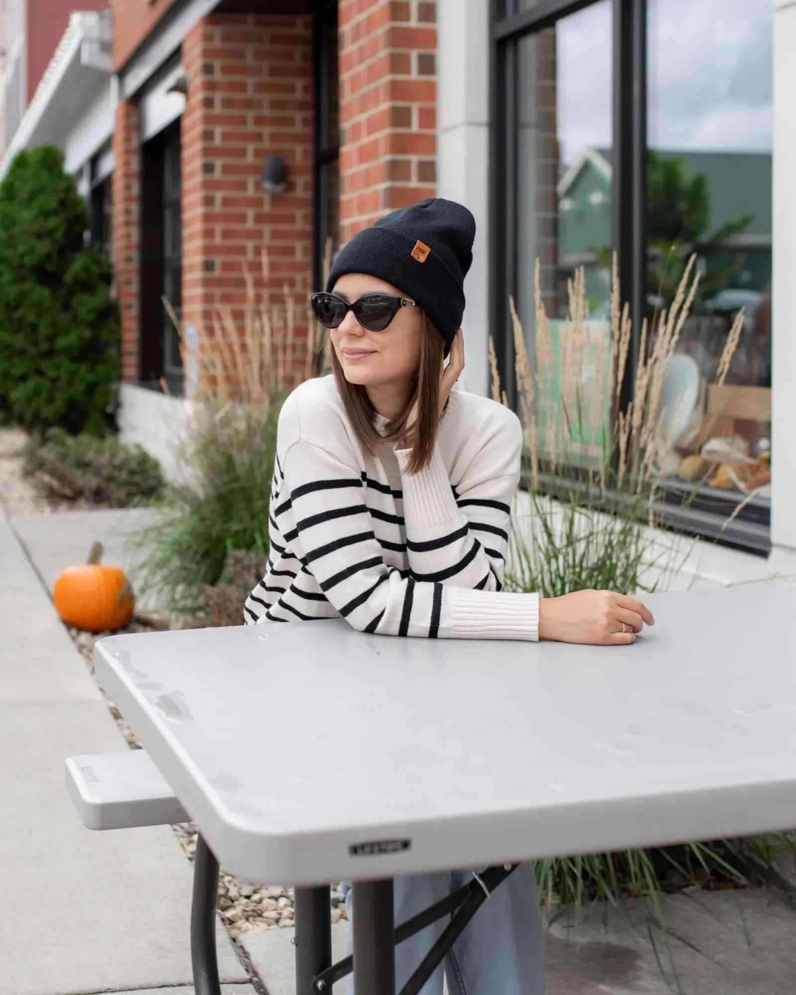 HAAKWEAR Traditional Charcoal Black Beanie | Classic Cuffed Knit Hat | Made in USA