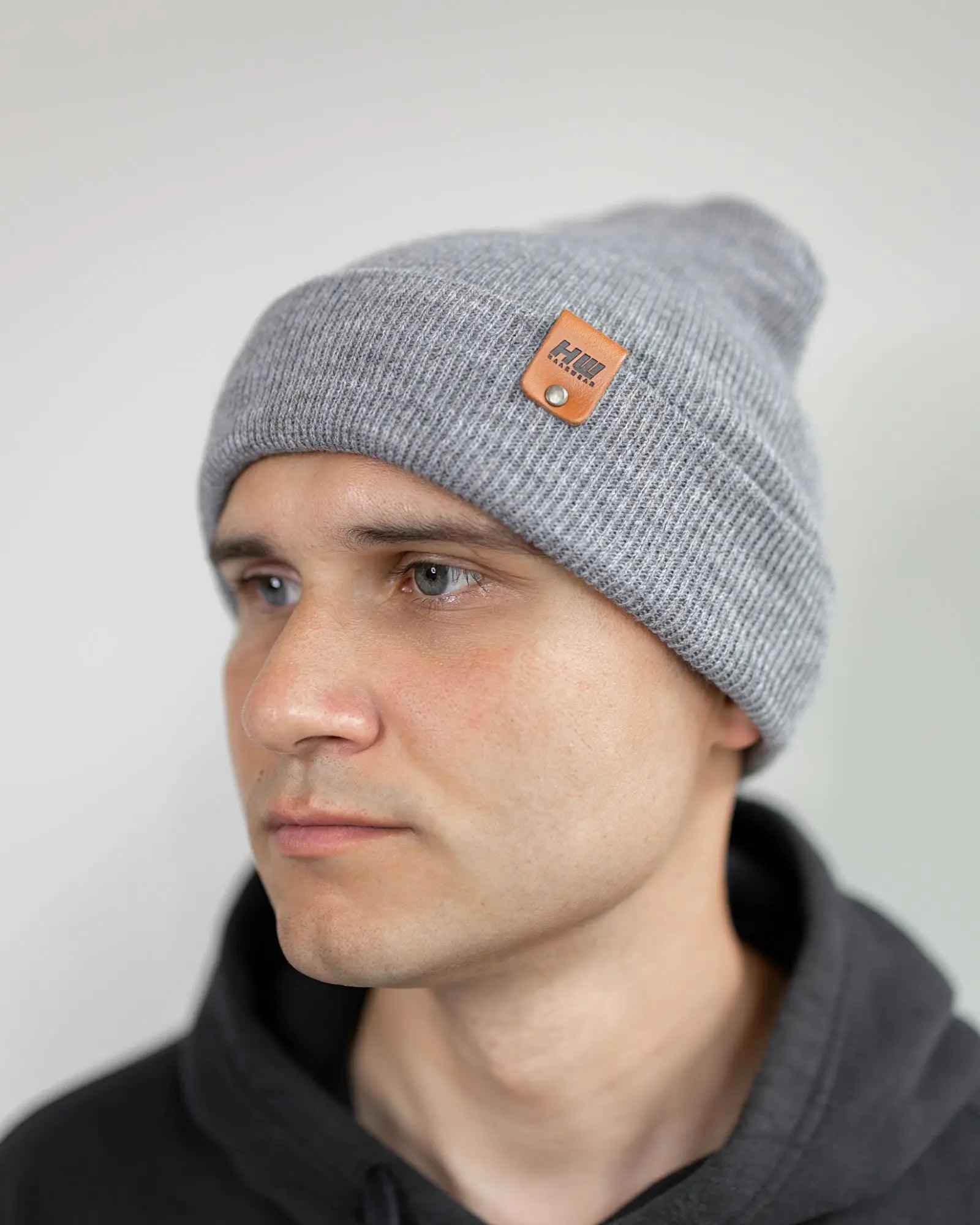HAAKWEAR Traditional Koala Gray Beanie | Classic Cuffed Knit Hat | Made in USA