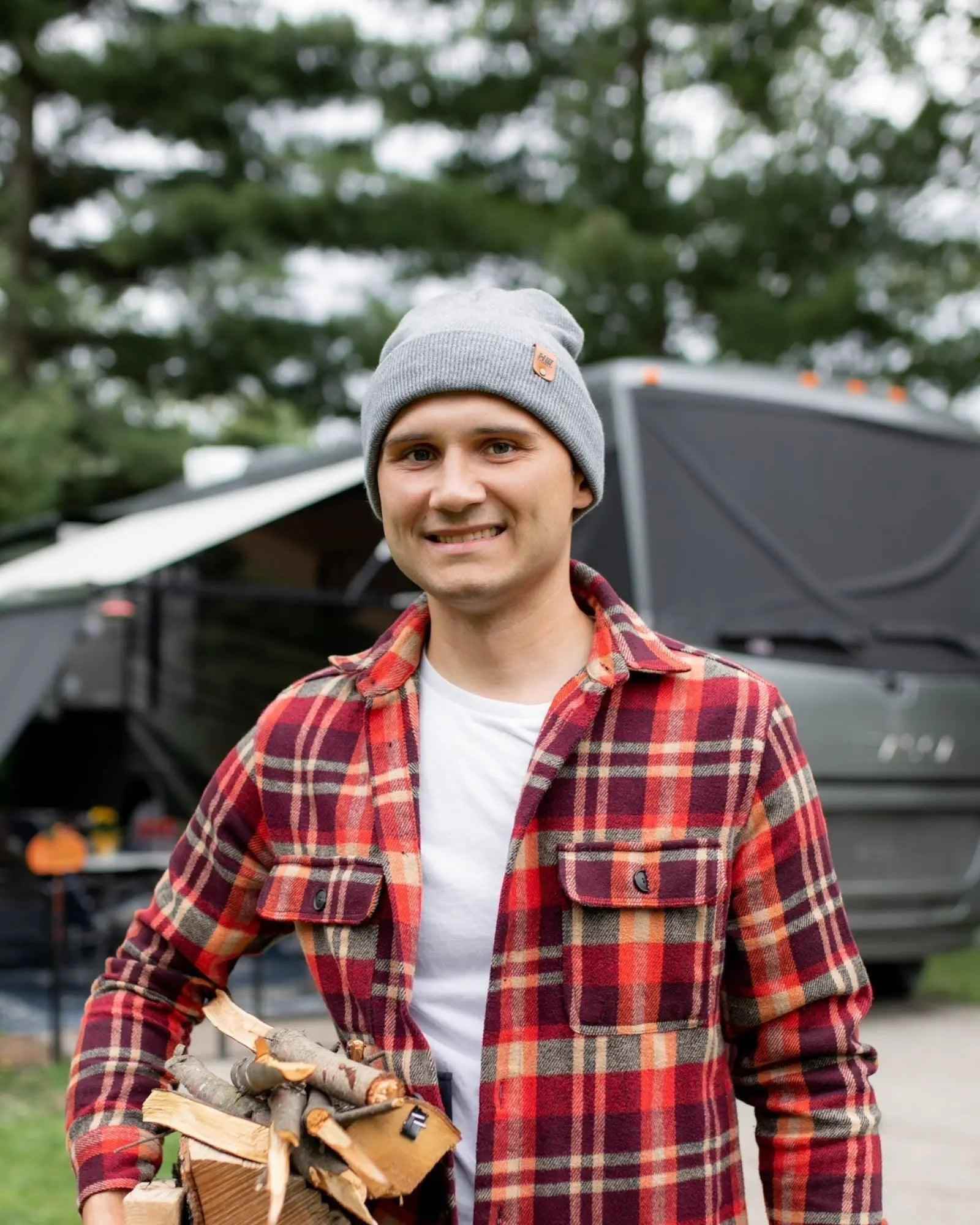 HAAKWEAR Traditional Koala Gray Beanie | Classic Cuffed Knit Hat | Made in USA