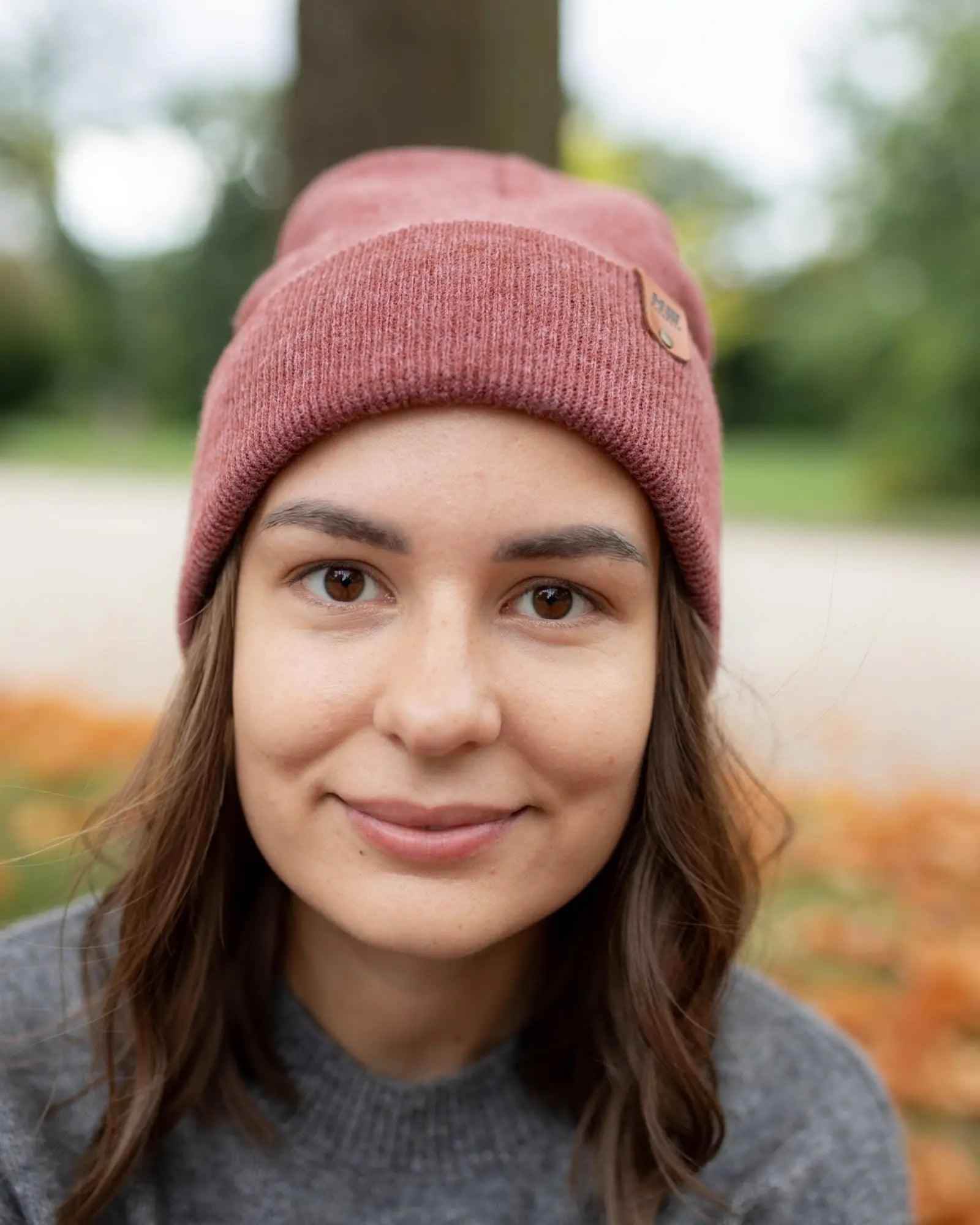 HAAKWEAR Traditional Rusty Burgundy Beanie | Classic Cuffed Knit Hat | Made in USA