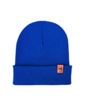 HAAKWEAR Traditional Sapphire Blue Beanie | Classic Cuffed Knit Hat | Made in USA