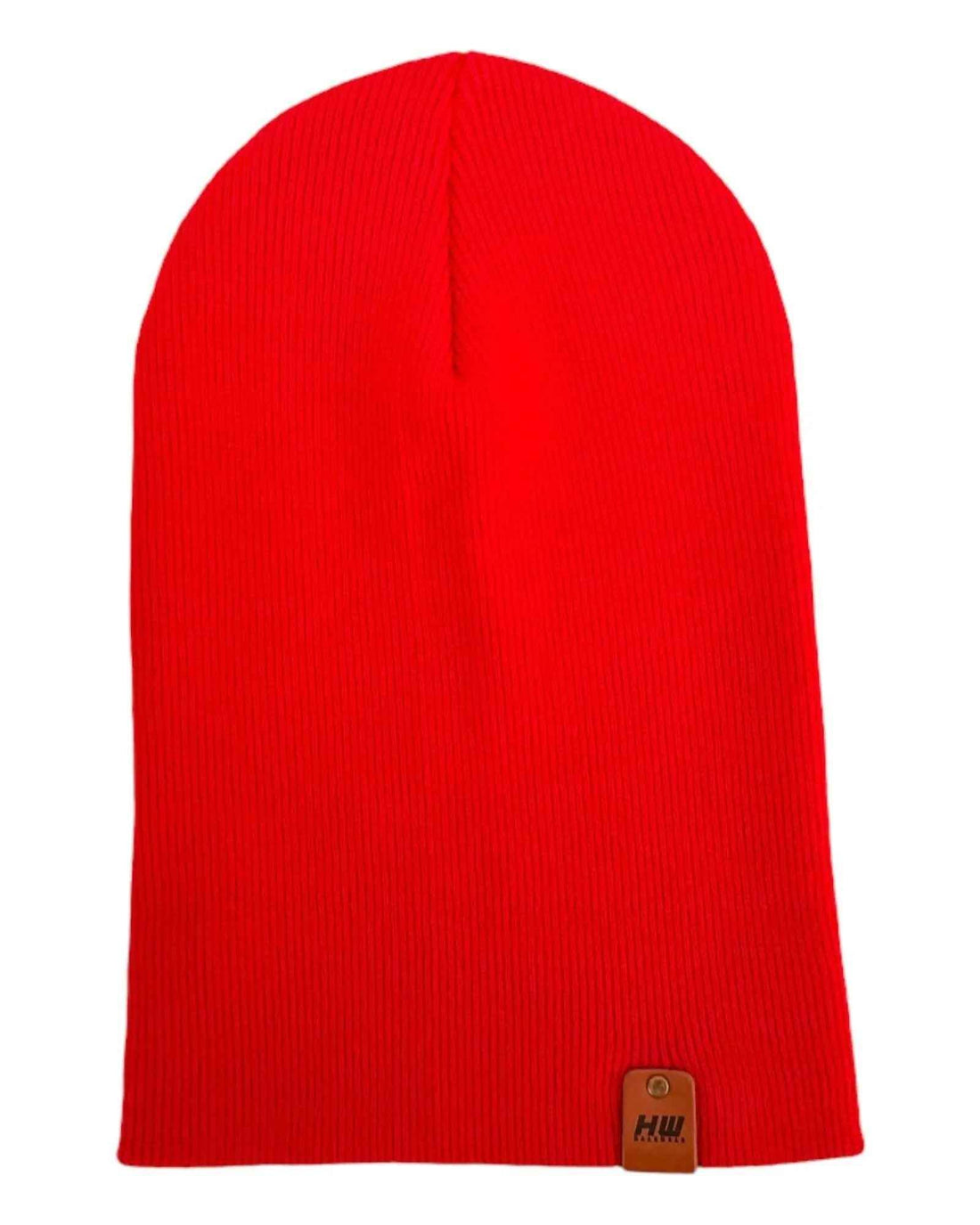 HAAKWEAR Traditional Scarlet Red Beanie | Classic Cuffed Knit Hat | Made in USA