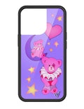 Circus Bears iPhone Case in Bright Purple and Pink - Image 3