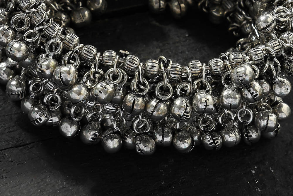 Handcrafted Oxidised Ghungroo Jingle Bracelet