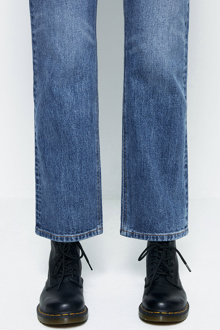 High Rise Kick Crop Jeans - Hotel California