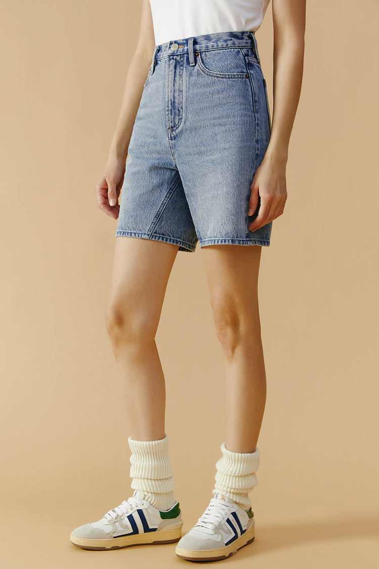 High Rise Mid-Weight Denim Shorts Be My Baby