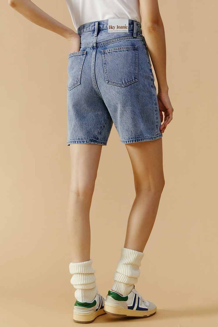 High Rise Mid-Weight Denim Shorts Be My Baby