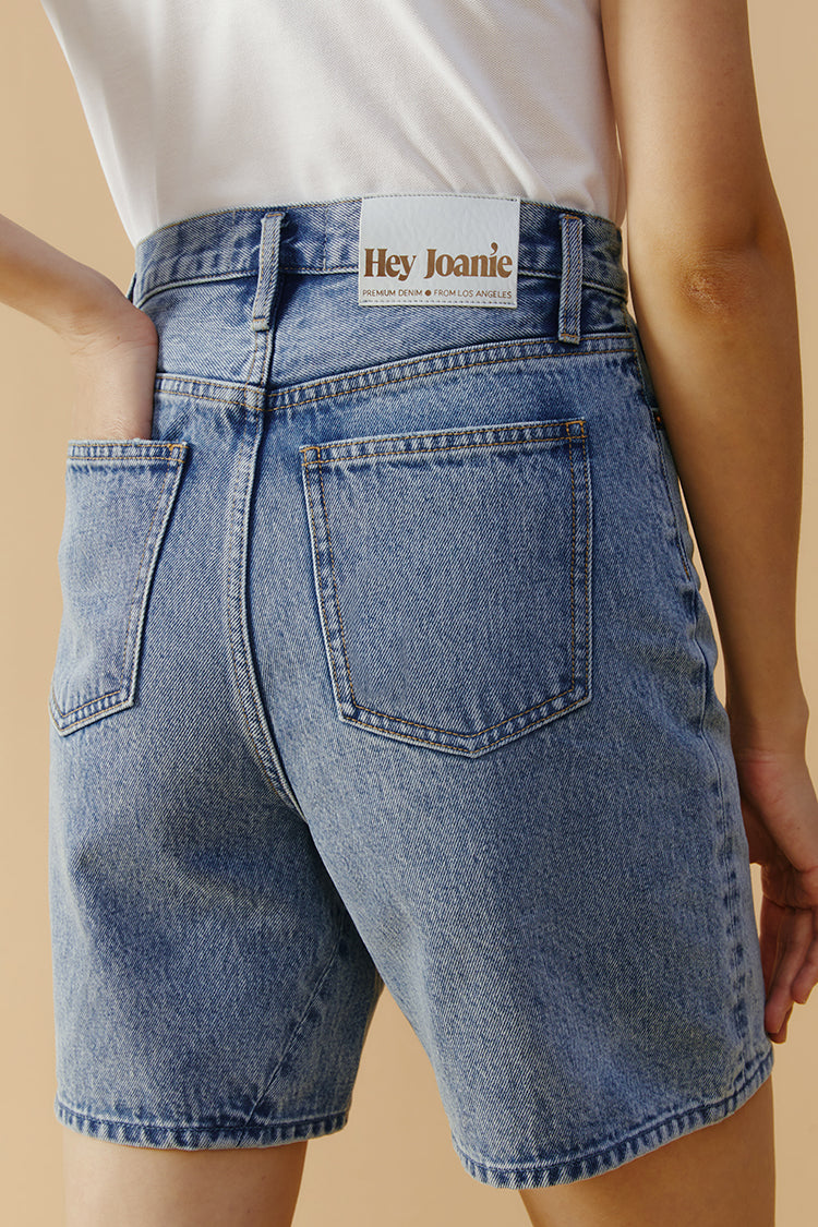 High Rise Mid-Weight Denim Shorts Be My Baby