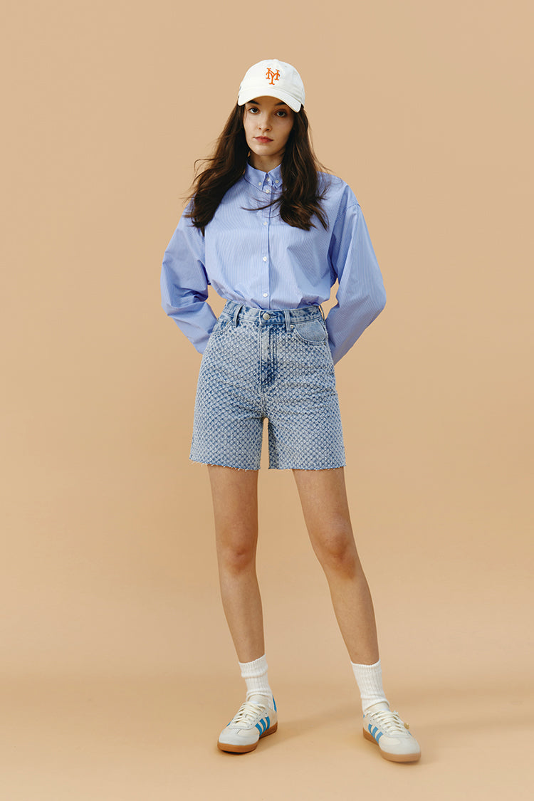 More Than a Feeling Geometric Print High-Rise Shorts