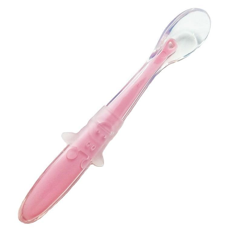 Soft Silicone Baby Training Spoon for Self-Feeding and Weaning