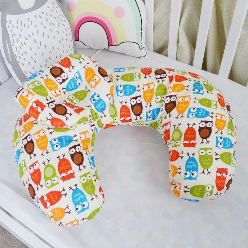 U-Shaped Nursing Pillow – Soft Cotton Support for Baby & Nursery