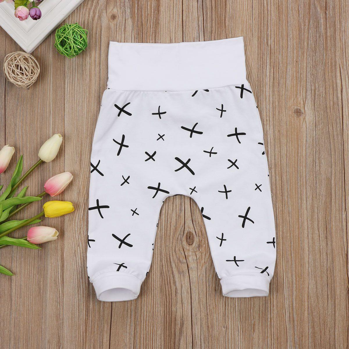 Geometric Print Cotton Baby Trousers - 0-24 Months