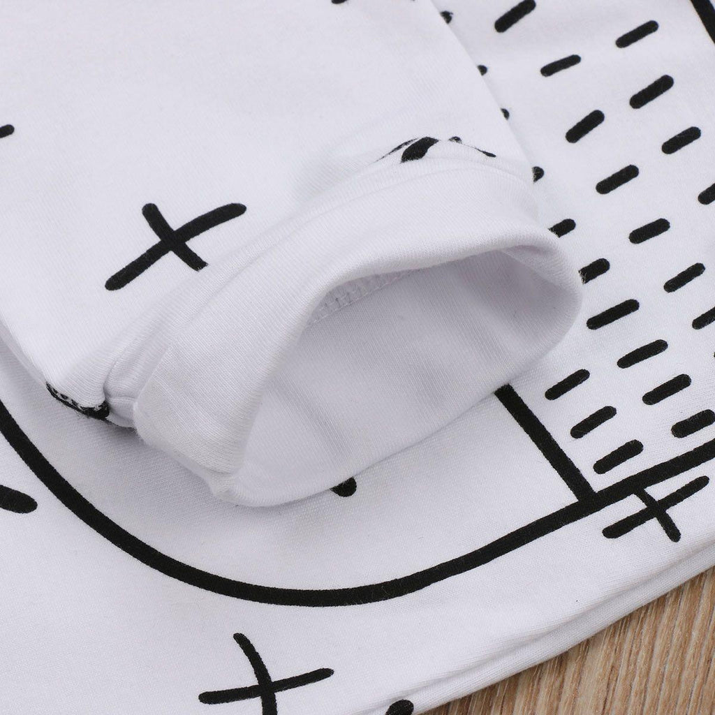 Geometric Print Cotton Baby Trousers - 0-24 Months
