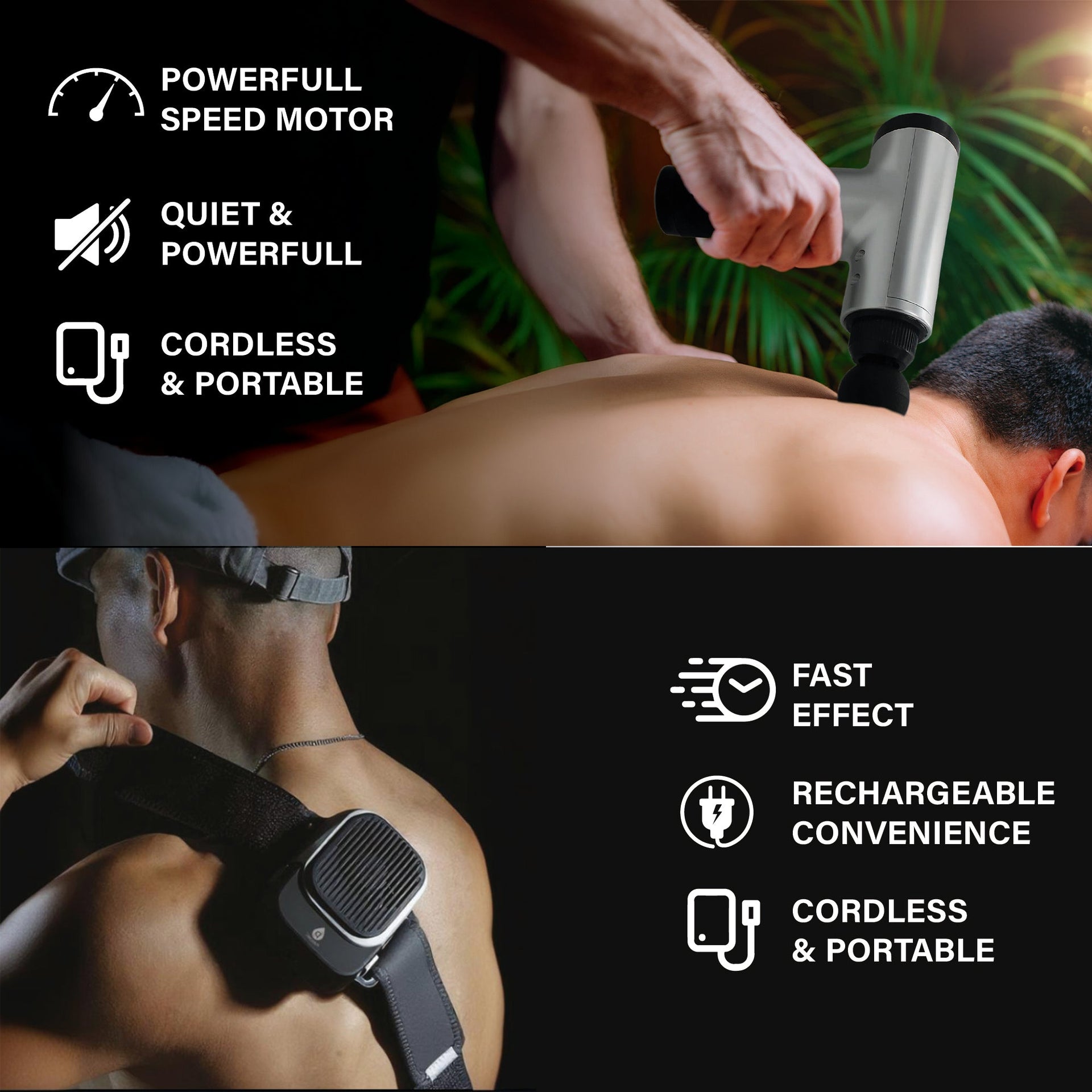 The Ultimate Muscle Recovery Duo: Hot & Cold Massager + Deep Tissue Massage Gun
