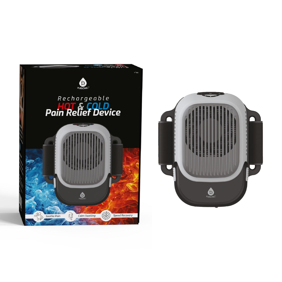 Total Wellness Recovery Bundle – Massage Gun, Red Light Therapy Mask & Hot/Cold Therapy Cube