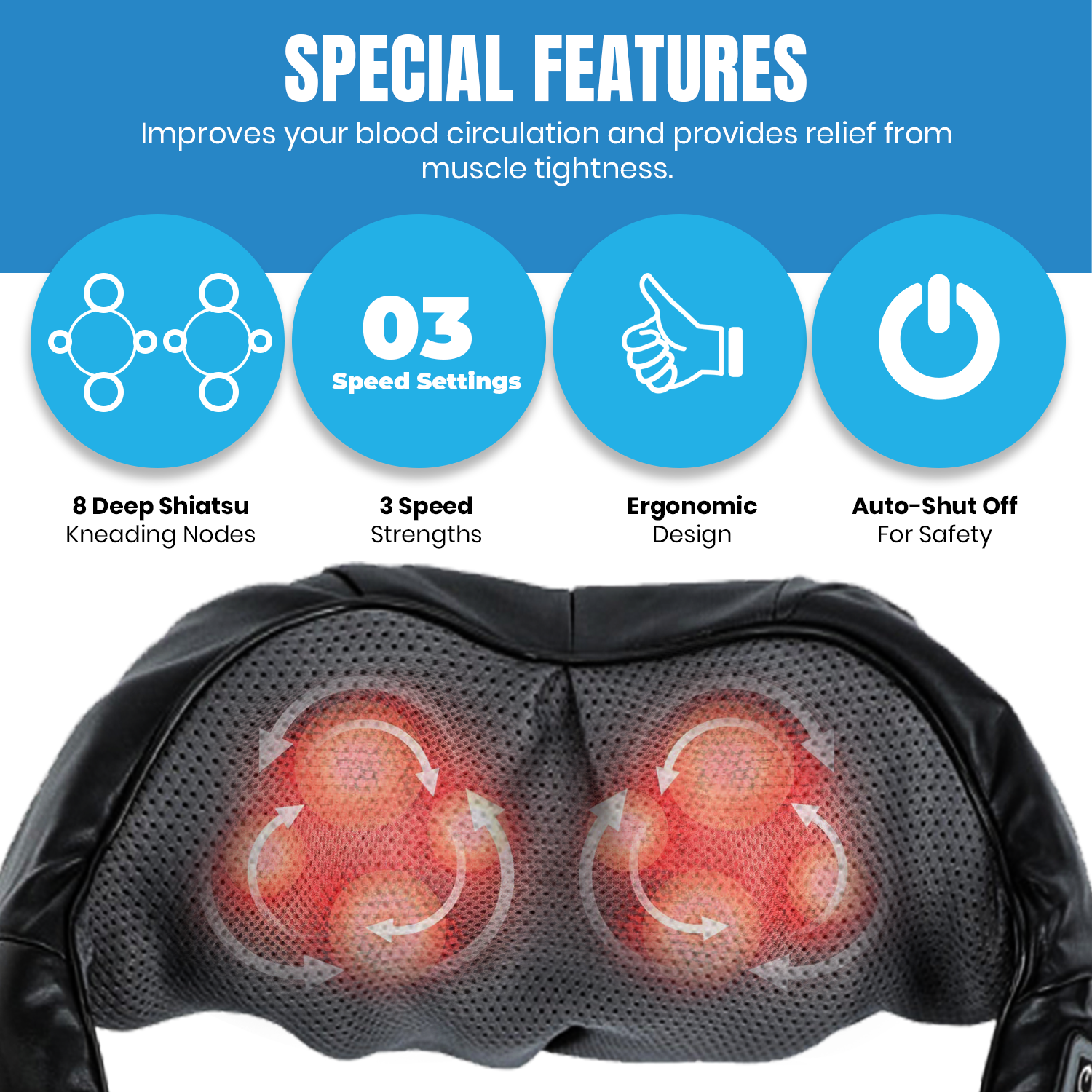 Ultimate Recovery Bundle: Pursonic 3D Shiatsu Back Massager & Heated Foot Spa