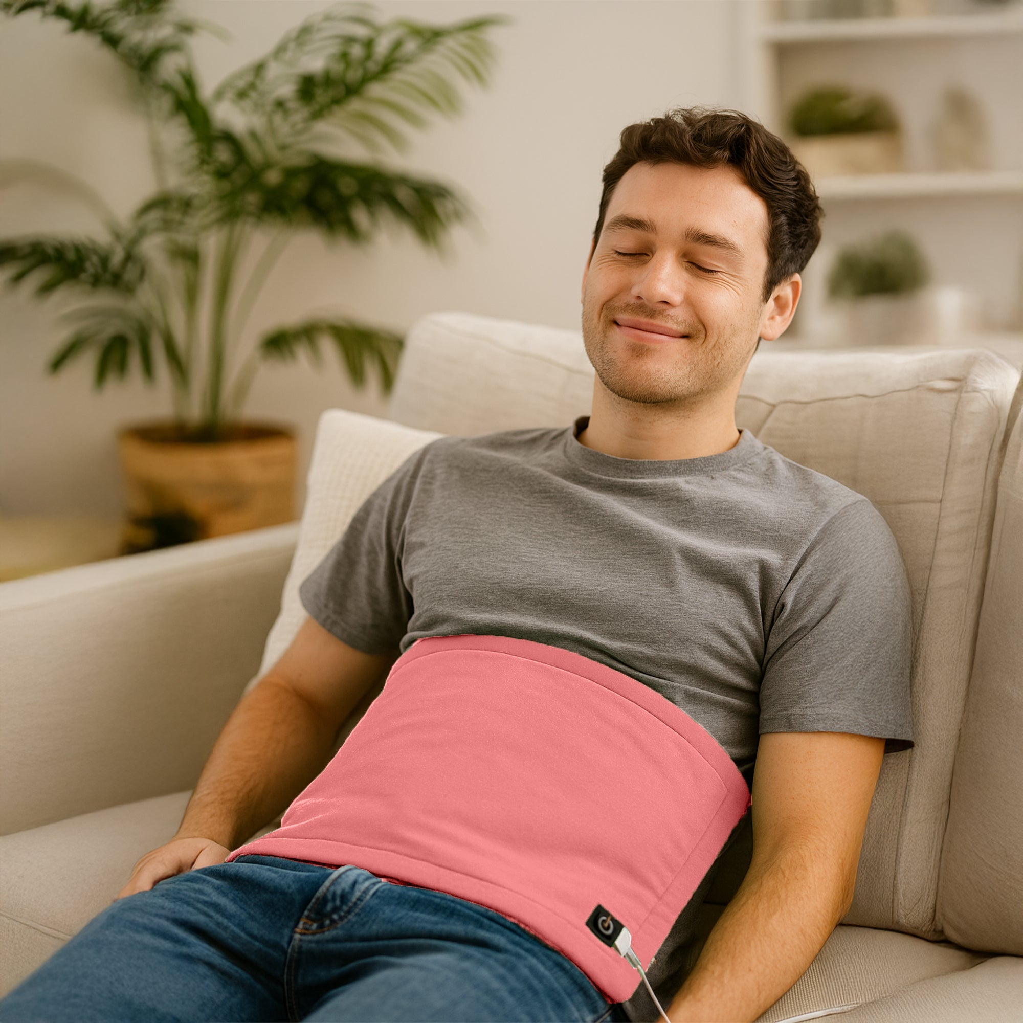 Pursonic Large Electric Heating Pad with USB-C – 12"x24", Ultra Soft Fabric, 3 Heat Settings, Auto Shut-Off