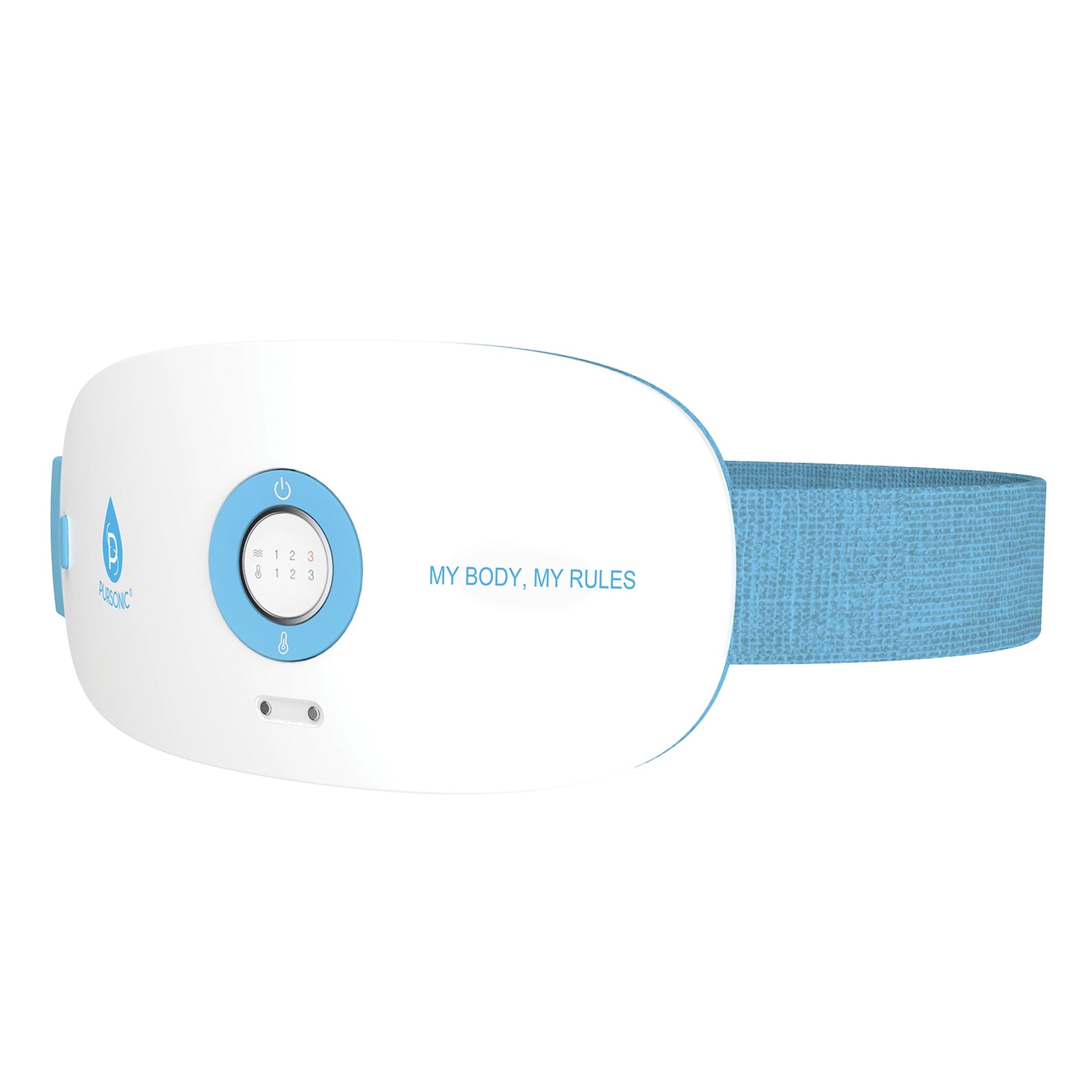 Stomach & Back Massager, 3 Vibration Levels, 3 Heat Settings & USB Rechargeable