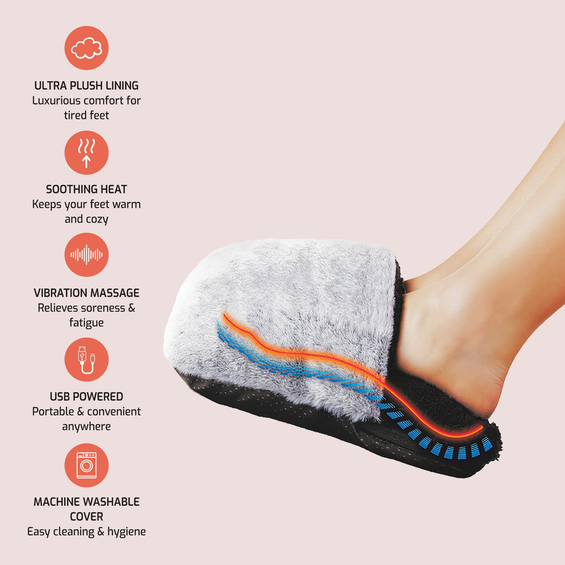 Ultimate Heat & Relaxation Duo: Foot Warmer + XL Heating Pad Bundle