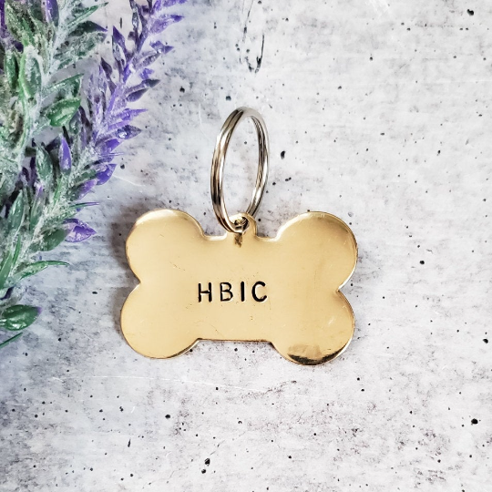 HO LIFE OR NO LIFE Bone-Shaped Pet Tag