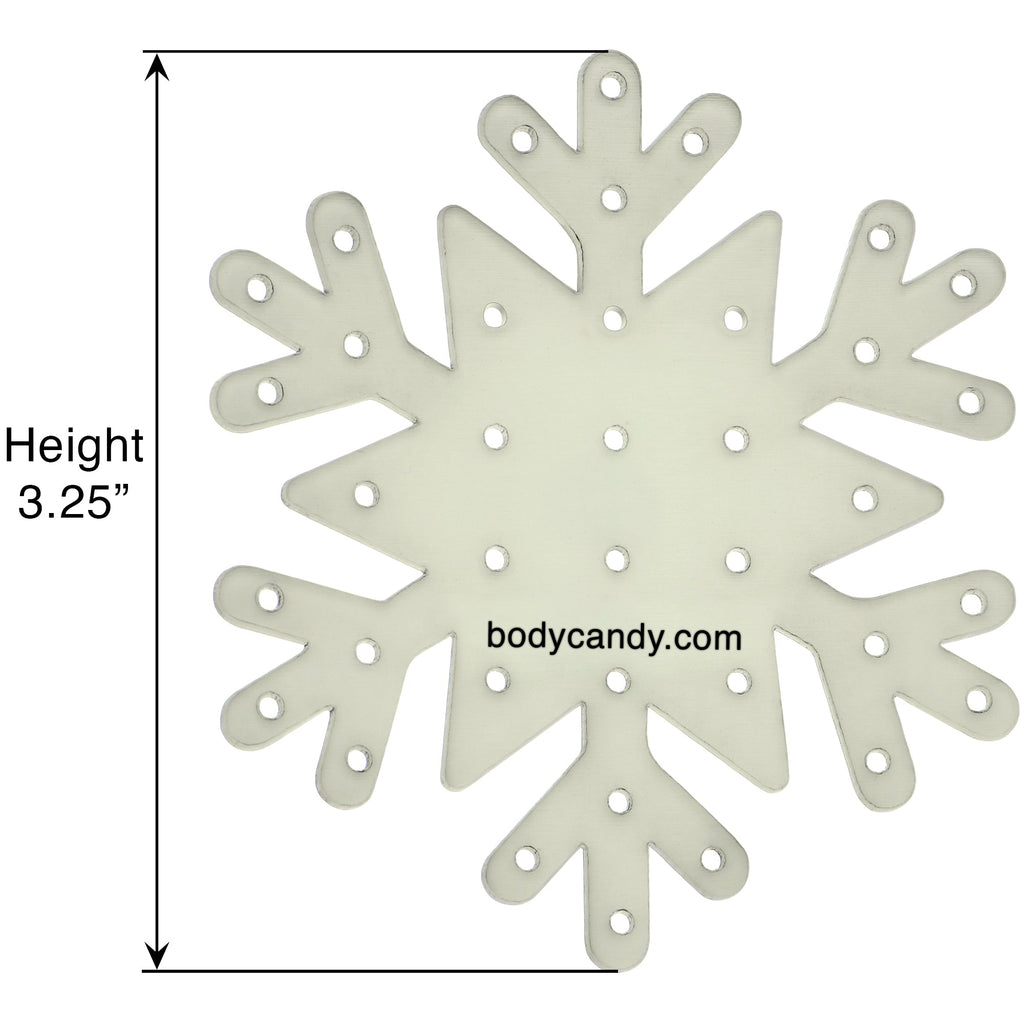 Glow in the Dark Snowflake Travel Flat Back Earring Palette