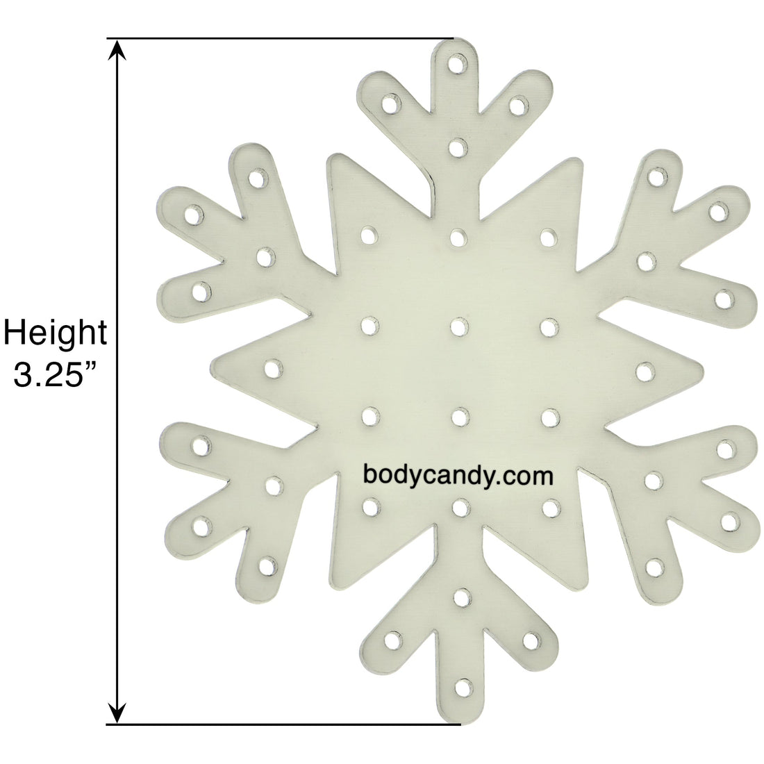 Glow in the Dark Snowflake Travel Flat Back Earring Palette