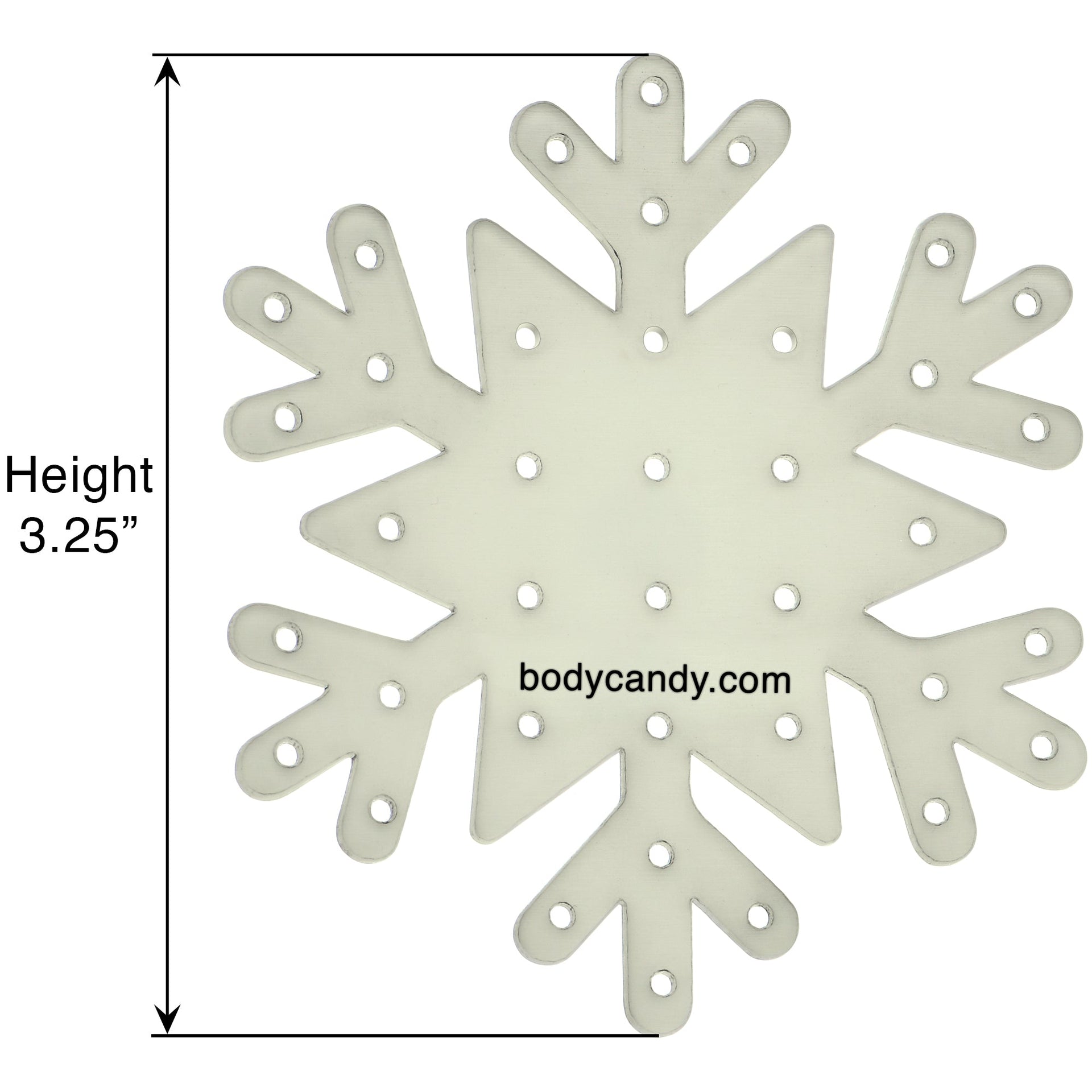 Glow in the Dark Snowflake Travel Flat Back Earring Palette